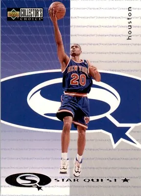 $2.99 • Buy 1997 Collector's Choice StarQuest #SQ43 Allan Houston New York Knicks