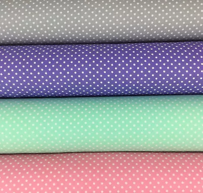Spotted Cotton Fabric By Rose And Hubble  3mm Spots • £3.50