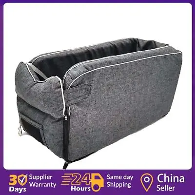 Pet Car Bag Pad With Seat Belts Safe Carry House Cats Puppy Travel Car Access • £19.71
