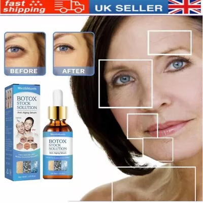 £5.57 • Buy NEW Botox Wrinkle Remover Instant Anti-Aging Face Serum Retinol Skin Tightening