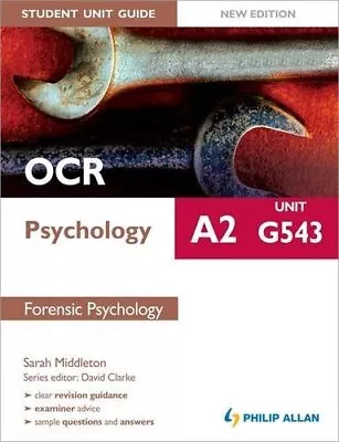 OCR A2 Psychology Student Unit Guide New Edition: Unit G5... By Middleton Sarah • £5.49