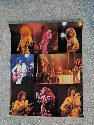 $65 • Buy 1979 LED ZEPPELIN Concert Collage Poster Original And Authentic