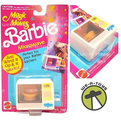 Barbie Magic Moves Microwave Doll House Accessory 1991 Mattel #7561 NRFP • $26.95