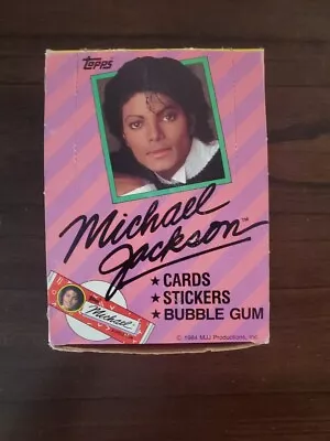 1984 Box Of 36 Unopened Packs Of MICHAEL JACKSON Trading Cards • $129.99