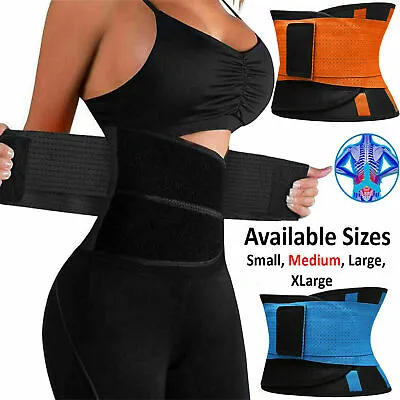 Waist Trainer Cincher Trimmer Sweat Belt Men Women Shapewear Gym Slimmer Shaper • £3.99