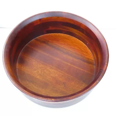 Large Cherry Wood Centerpiece Serving Salad Bowl 13x5 Inch Penang Wooden • $25.98