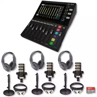 Mackie DLZ Digital Mixer Bundle: Podcasting Streaming 3x Rode Podmic & More • $1199.99