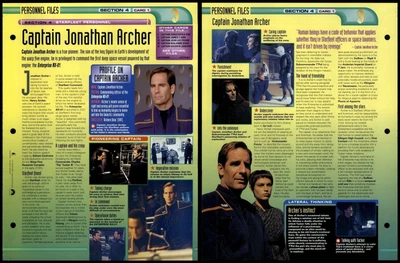 £1.49 • Buy Captain Jonathan Archer - Personnel Files - Star Trek Fact File Page
