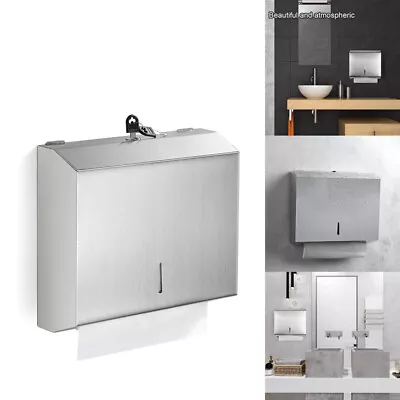 Stainless Steel Paper Towel Dispenser Wall Mount Commercial Hand Towel Dispenser • $32.50