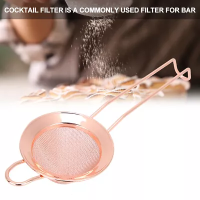 Stainless Steel DIY Cake Powder Filter Cocktail Mesh Strainer Bar Accessories • £5.98