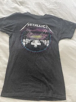 Metallica Womens Tshirt Top Tee Size Small Master Of Puppets Euc • $12.99