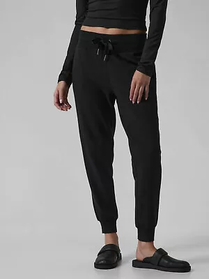 $39.99 • Buy ATHLETA Balance JoggerNirvana Super Soft Cozy Black Pants Size M NEW