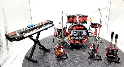 Led Zeppelin Miniature Drum - Guitar & Yamaha Keyboard Instrument Set -  NEW • $54.95