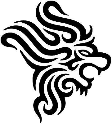 A Tribal Lion Silhouette Vinyl Sticker Many Colors To Choose From. • $1.72