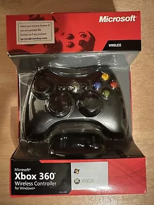 $54.95 • Buy New In Box Xbox 360 Wireless Controller For Windows Black
