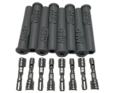 MSD 3301 Spark Plug Wire Plug Boots & Terminals Straight 180 Multi Angle 8 Pack • $31.67