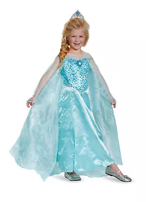 Frozen Elsa Prestige Child Dress Costume Medium 7-8 • $24.80