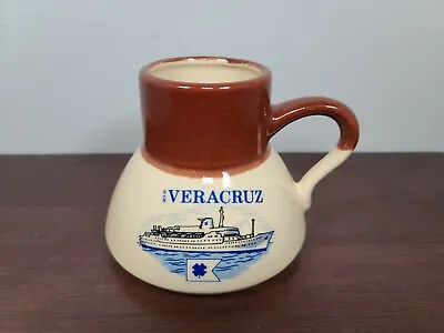 Vintage S.S. Vera Cruz Coffee Mug No Spill Boat Ship Anti Skid • $15