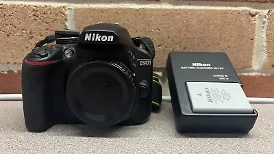 Nikon D3400 24.2MP Digital SLR DSLR Camera Body With Battery & ChargerAO-0000069 • $404.10