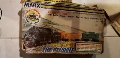 Marx Ready To Run 4 Unit Steam Freight Train Set 2905 The Reliable O Scale Gauge • $99.99