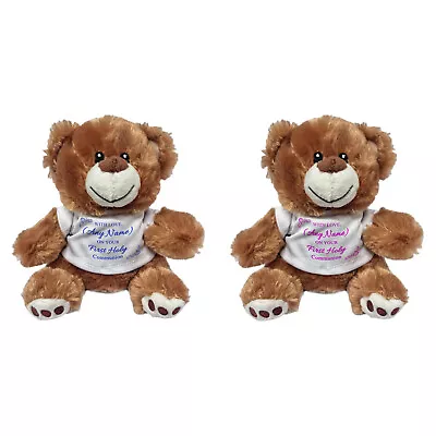 15cm Personalised (Any Name) With Love On Your 1st Holy Communion Freddie Bear • £10.99