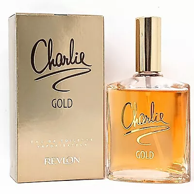 Revlon Charlie Gold Perfume 3.4 Oz EDT Women - Fresh & New Box • $8.49