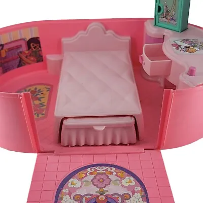 Vintage Barbie Pink Compact Bedroom Playhouse Pop Up Furniture Lamp Mattel 1994 • $48