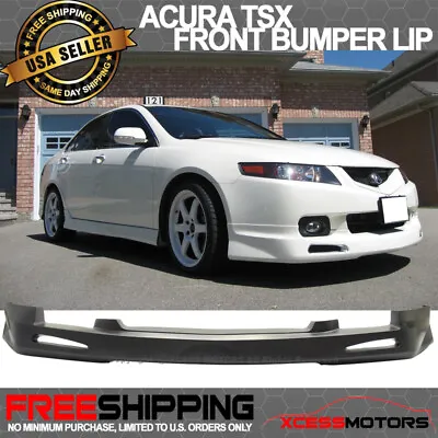 Fits 04-05 Acura TSX JDM Style Front Bumper Lip Spoiler Lower Splitter Unpainted • $121.49