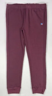 Men's Russell Athletic Pocketed Jogger Fit Fleece Lined Sweatpants • $27.99