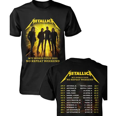 Tour 2023 Metallica World M72 T-Shirt Band Metal Weekend 2024 Seasons • $19.99