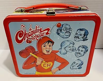 Vintage 1979 El Chapulin Colorado Metal Lunchbox • $50