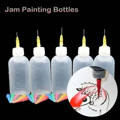 £2.90 • Buy Jam Pot Pastry Nozzles Kitchen  Tools Drinkware Drawing Tools Squeeze Bottles