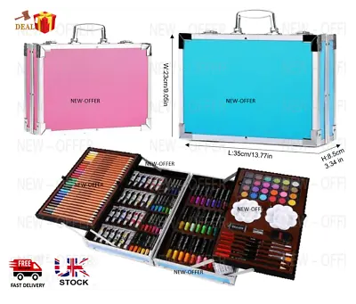 £29.99 • Buy 145PCS Professional Artist Pencils Set Drawing Colouring Sketching Art Adult Kit