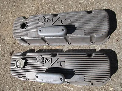 Vintage M/T MICKEY THOMPSON 427 Big Block Valve Covers With Breathers NICE • $274.99