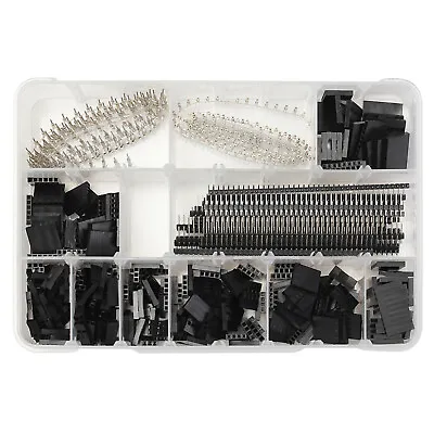 $22.32 • Buy 1450Pcs 2.54mm DuPont Shell Jumper Head Single Double-Layer Connector Kit