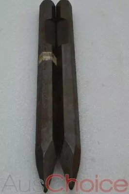 $160 • Buy 2 X Jackhammer Point Chisel Bits 30mm HEX To Suit TTD90/XP90 40cm