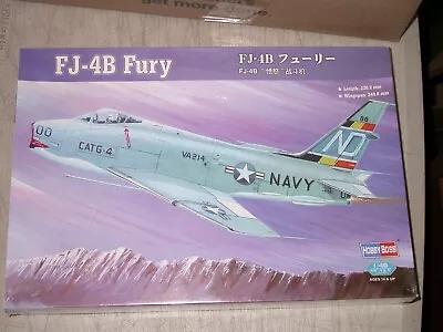 HobbyBoss FJ-4B Fury Military Jet Aircraft Model Airplane Kit 1/48 80313 • $29.99