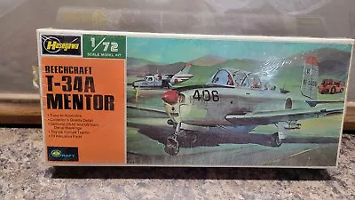 Vintage Hasegawa  BEECHCRAFT T-34A MENTOR  Airplane Kit  • $9.99