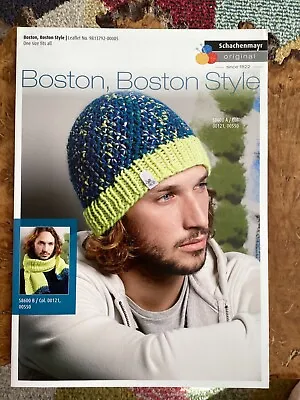 Mens Knitting Patterns.hats.scarves.Boston Yarn • £1