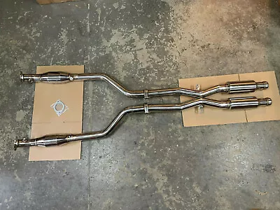 BMW E90 M3 E92 Stainless Steel Exhaust Sport X-Pipe Mid Pipe 200 Cell High Flow • $990