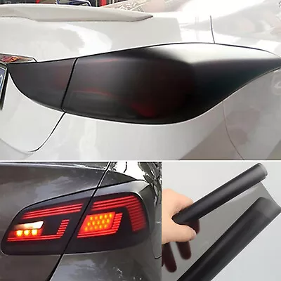 Dark Smoke Black Car Rear Lights Tail Light Film Wrap Sticker Trims Accessories • $6.99