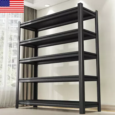 Heavy Duty Muscle Rack Garage Steel Storage 5 Shelf Adjustable Shelves 2500lbs • $154.99