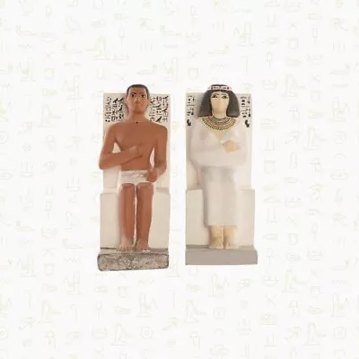 Statue Of Ra-Hotep And Nofret Height: 21 Cm Width: 27 Cm • $399