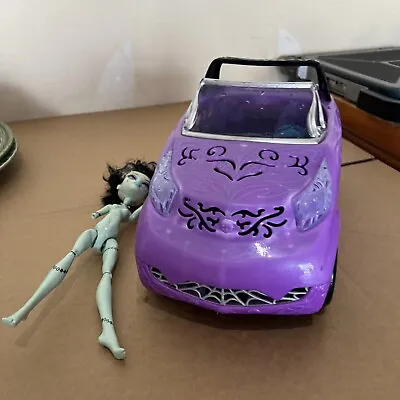 Monster High 2012 Scaris City Of Frights Purple Convertible Car RETIRED + Doll • $16.24