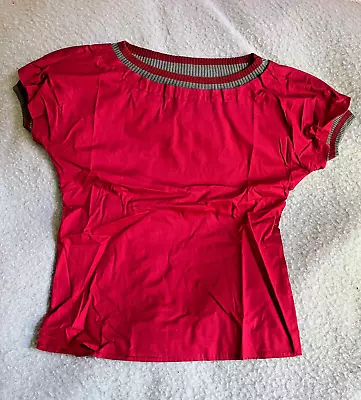 Gianni Versace Vintage Women's Red Cotton Top Size 1/S • $45