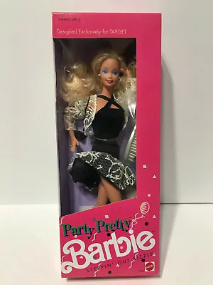 $19.99 • Buy Party Pretty Barbie Doll Designed Exclusively For Target 1990 Mattel 5955