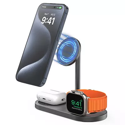 KUXIU X23 Pro 3-In-1 Magnetic Wireless Charger&Stand Kit For Apple Watch IPhone • $49.99