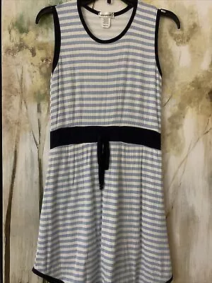 Area Code 407 Girls Dress Size 12 ~navy Trim Sleeveless Stripes EUC - Charleston • £32.13