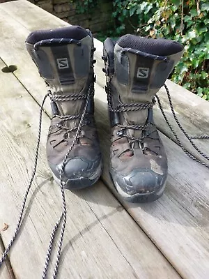 Saloman Quest 4 Gortex Hiking Boots Size Uk 11 • £40