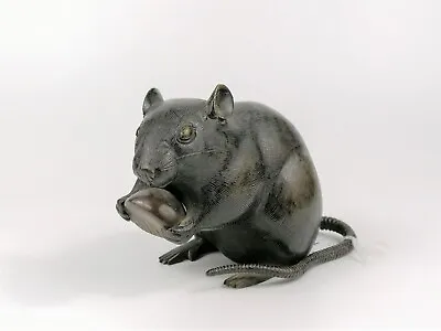 A Japanese Bronze Rat Signed Meiji Period (1868-1912) • £1100